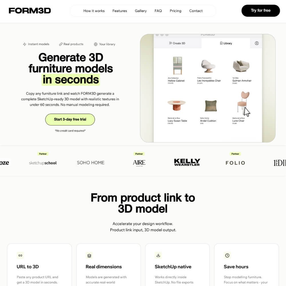 FORM3D Website